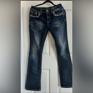 Miss Me Dark Blue Boot Cut Jeans